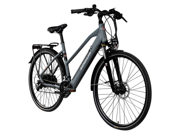 Zündapp E-bike trekking Z810 700c 28” (Dames, Grijs/wit) - 4260582293474