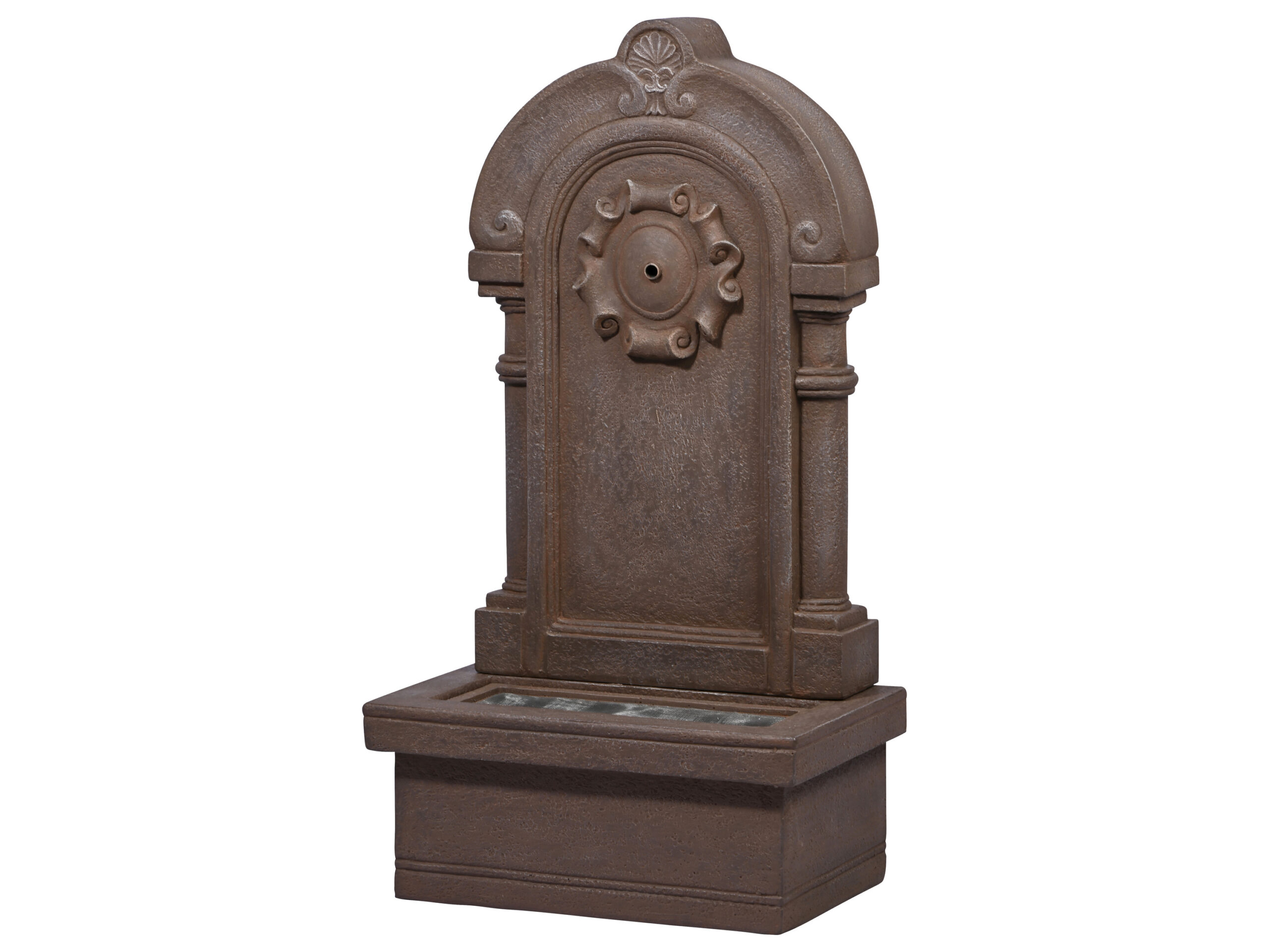 dobar Tuinfontein met LED's en zonnepaneel (Poseidon/zandsteen) - 4055894960905