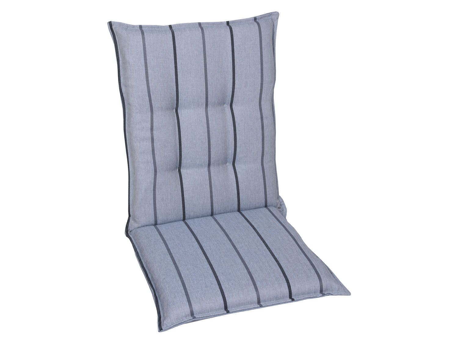 GO-DE TEXTIL Tuinkussen (Stoelkussens voor stoelen met een normale rugleuning, Blauw) - 4014082071564